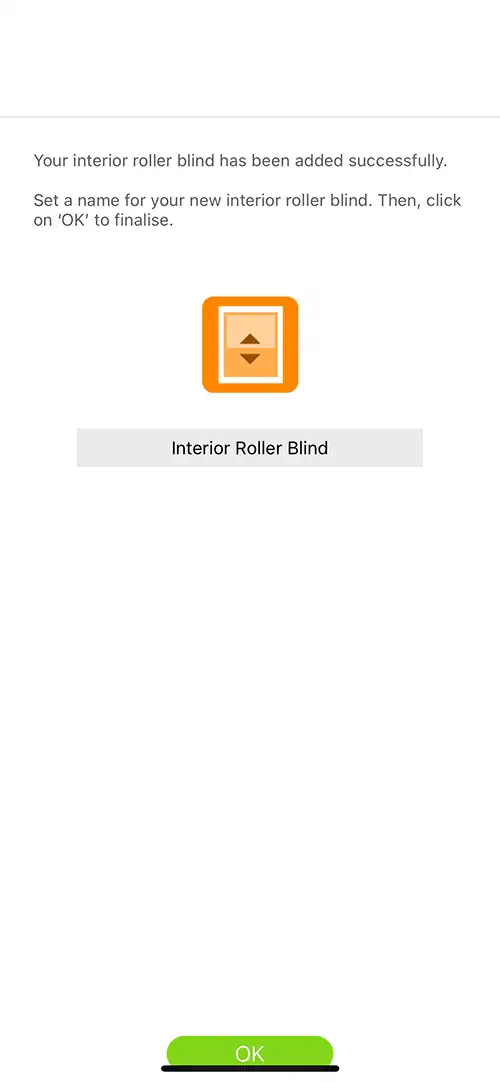 Setup Blinds on Connexoon App: Set Device Name