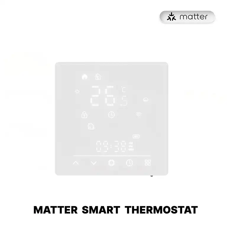 Smart Thermostat Matter WiFi Temperature Controller for Water, Electric, Gas Boiler/Floor Heating