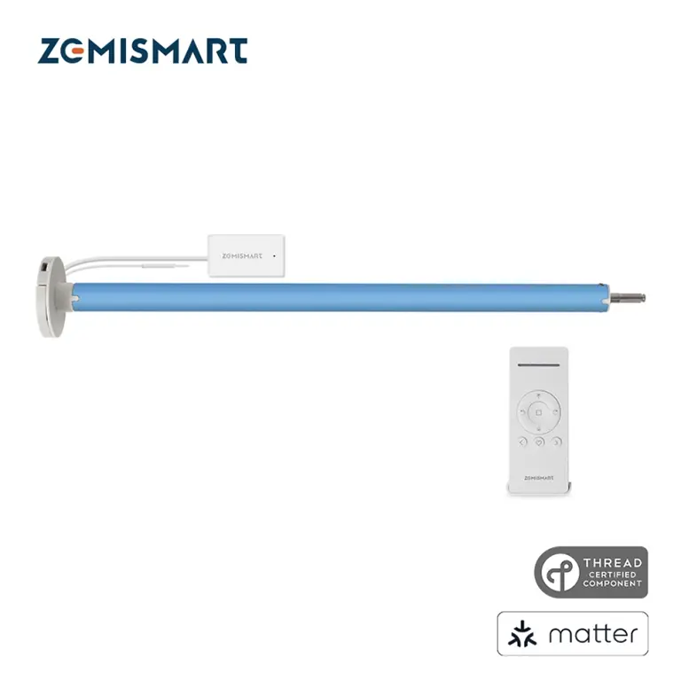 Zemismart Matter over Thread Built-in Battery Blind Motor compatible with 20/28mm Tubes MT15B
