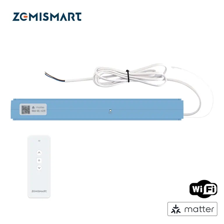 Zemismart Matter over WiFi Smart Blinds Motor for Aluminium Roman Shade Honeycomb Curtain ZM24A