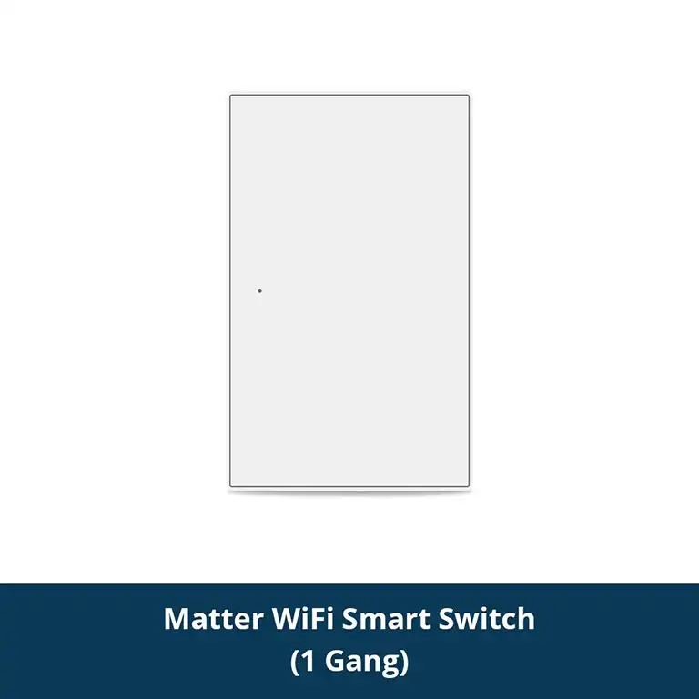 Zemismart Matter over WiFi Smart Push Button US Switch 1-Gang ZM606-1