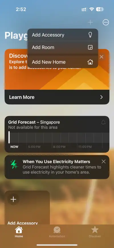 Add Matter device to Apple Home - Step 2