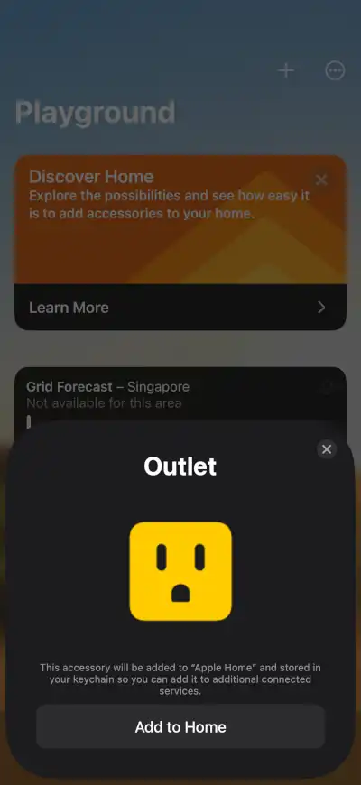 Add Matter device to Apple Home - Step 4