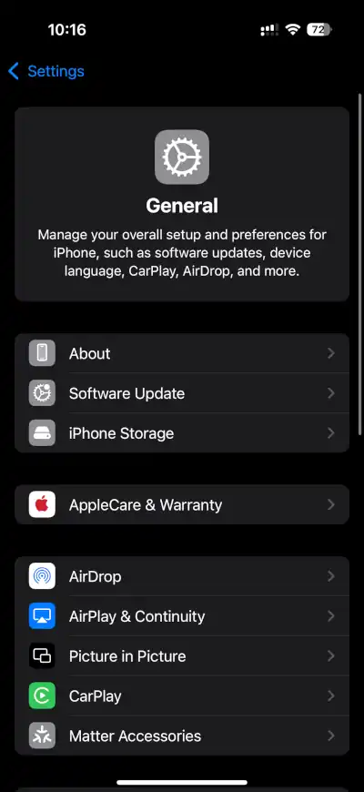 Remove Matter device from Apple Home - Step 1