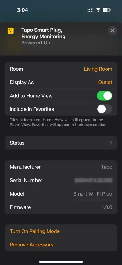 Share Matter device from Apple Home - Step 3