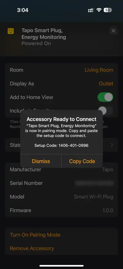Share Matter device from Apple Home - Step 4