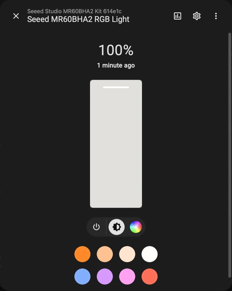 XIAO MR60BHA2 sensor RGB LED light