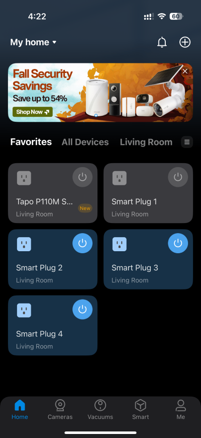 Tapo P110M newly added on the Tapo app