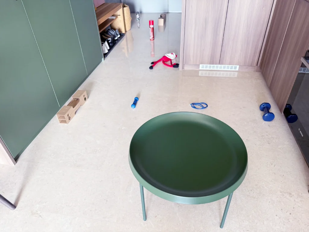 Obstacle course designed to test Roborock Qrevo C Pro's obstacle avoidance capabilities