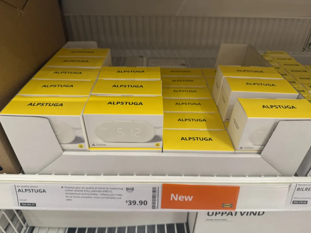 ALPSTUGA air quality sensor at IKEA Alexandra, Singapore