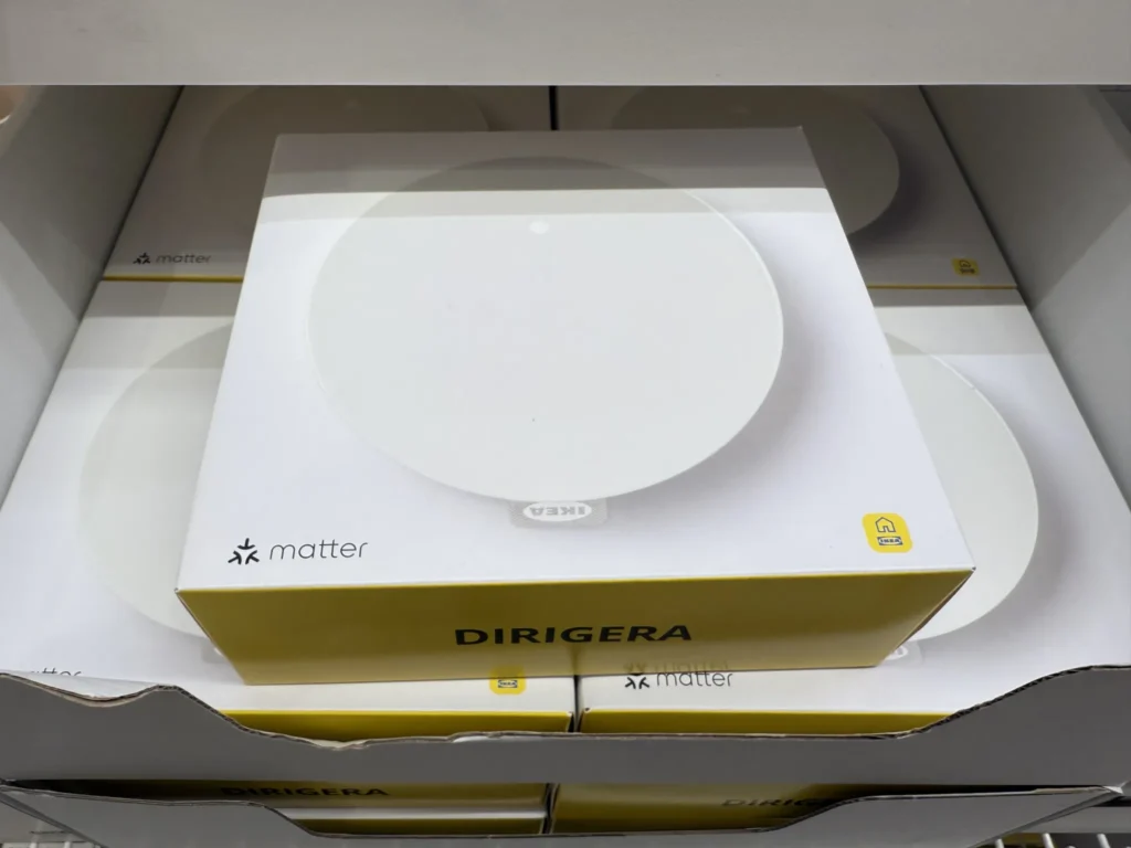 IKEA DIRIGERA hub's refreshed packaging now features the Matter logo