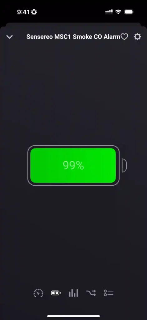 Sensereo MSC-1 Battery Level in Homey