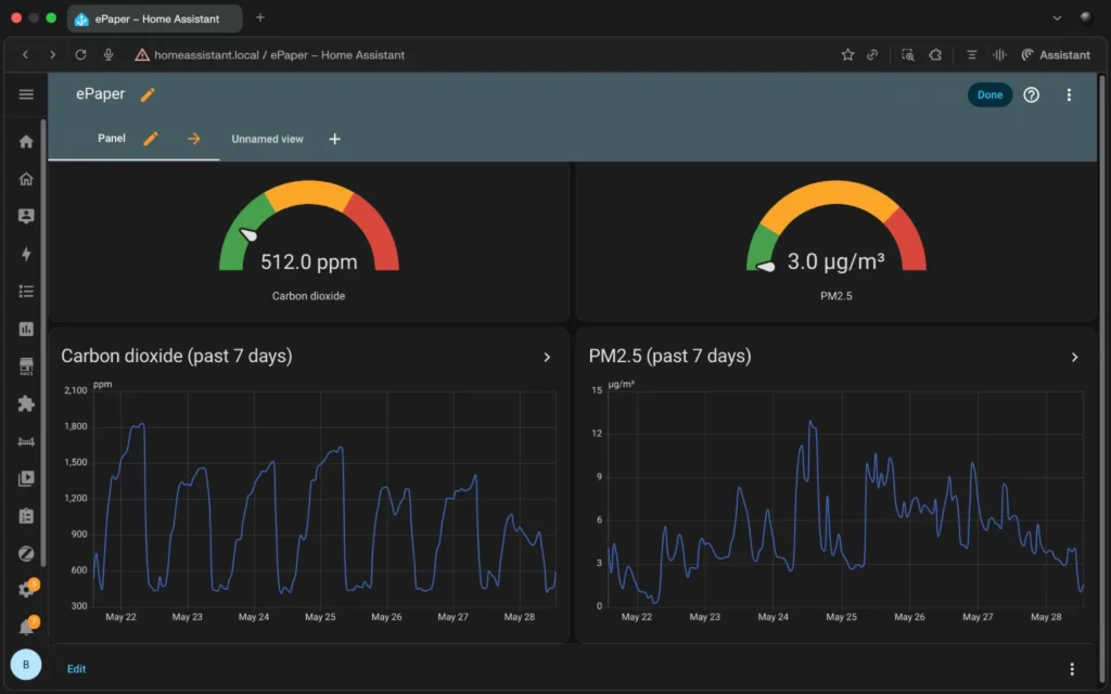Editing dashboard in Home Assistant