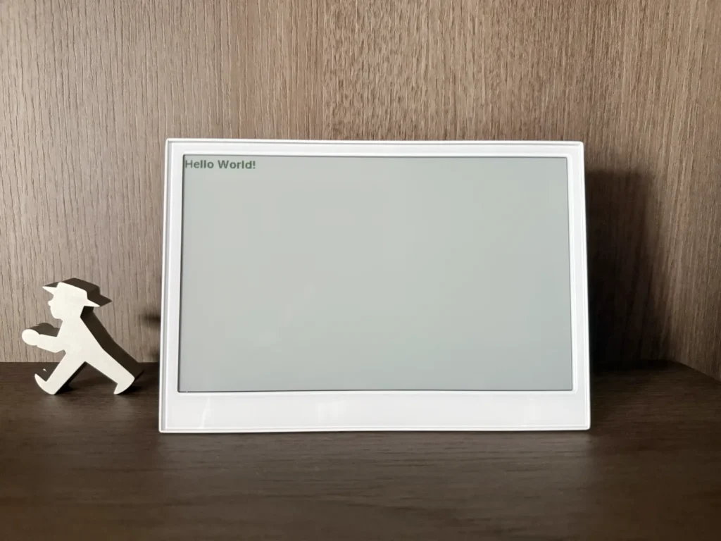 "Hello World!" published on Seeed Studio reTerminal E1002 ePaper display